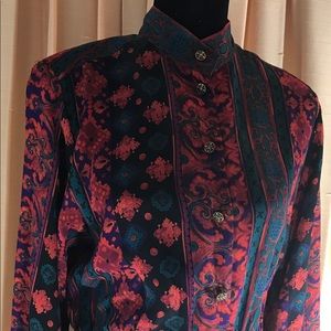 Vintage print dress sz 8-10